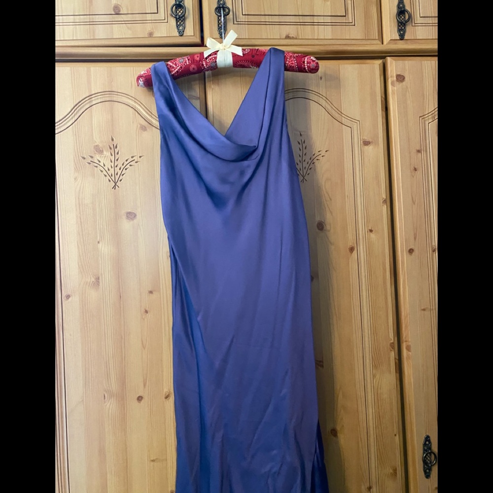 Purple silk dress